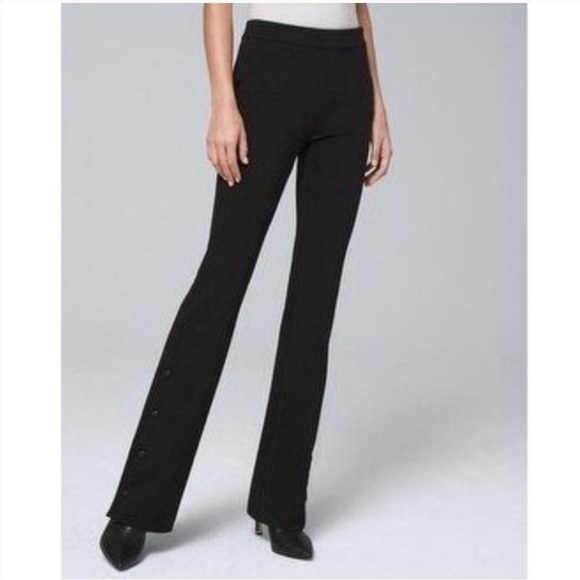 White House Black Market Skinny Boot Pants With Button Details- Size 12 - Picture 2 of 9